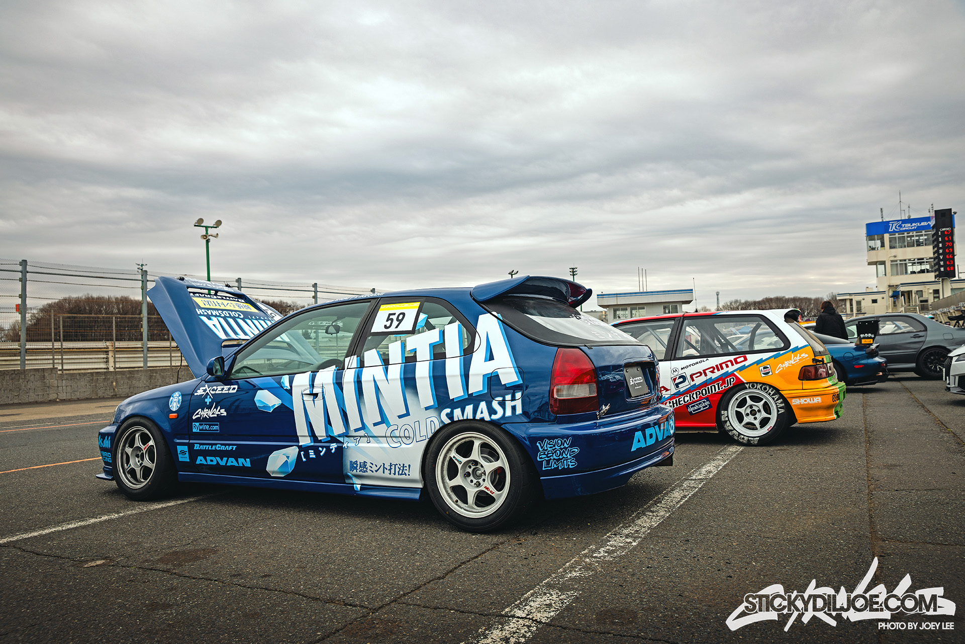 Designing a real Civic race car in Osaka for Exceed and No Good Racing…